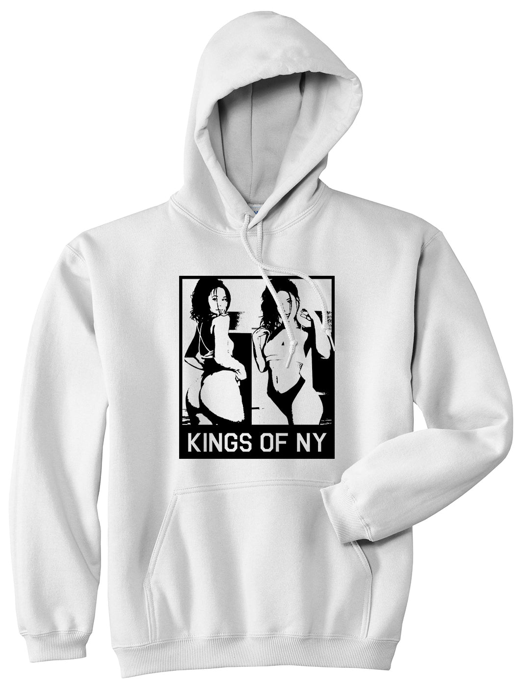 Slide In Her DMs Pullover Hoodie in White