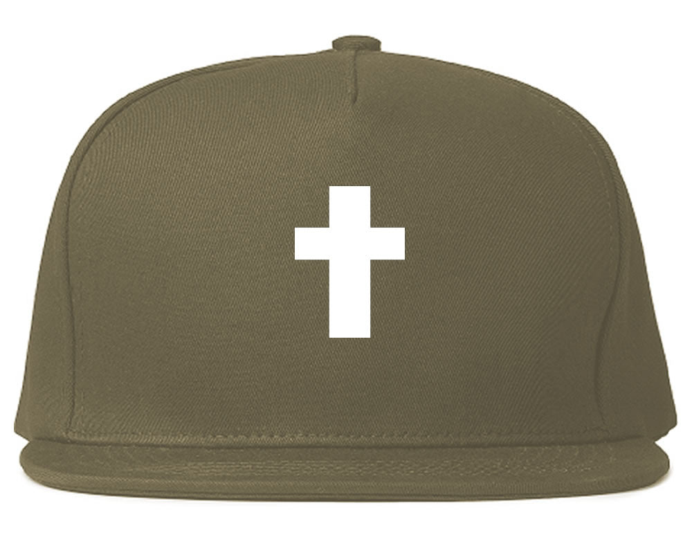 Small Cross Snapback Hat Cap