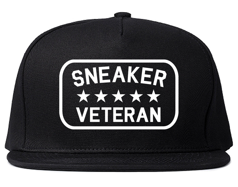 Sneaker Veteran Mens Snapback Hat Black