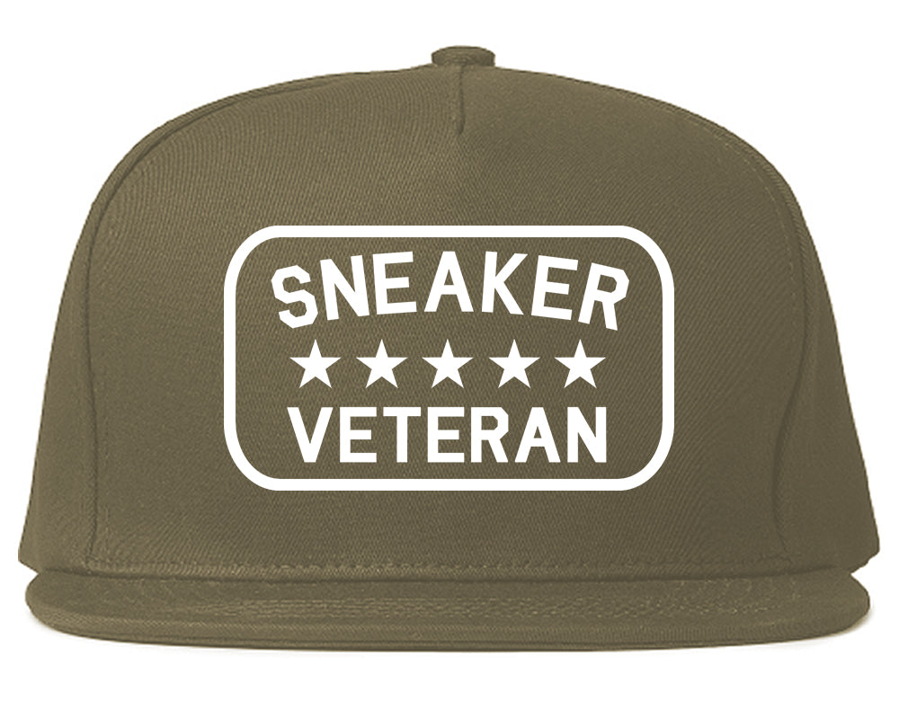 Sneaker Veteran Mens Snapback Hat Grey