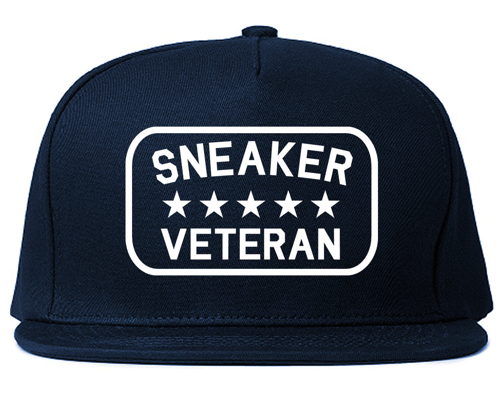 Sneaker Veteran Mens Snapback Hat Navy Blue