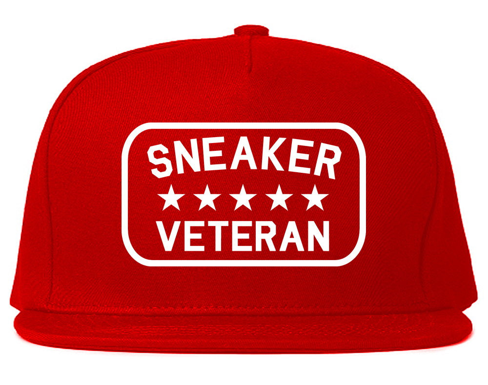 Sneaker Veteran Mens Snapback Hat Red