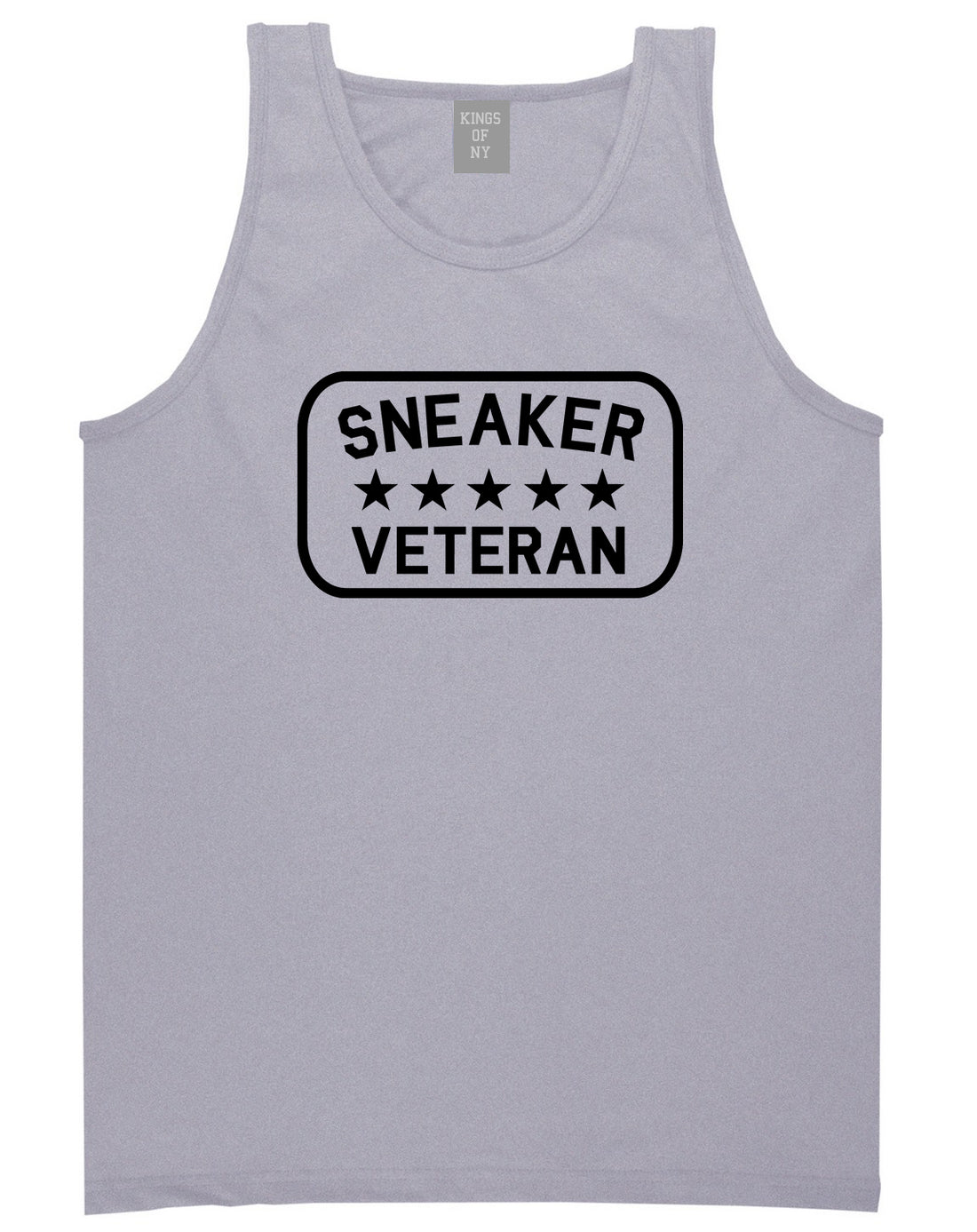 Sneaker Veteran Mens Tank Top Shirt Grey