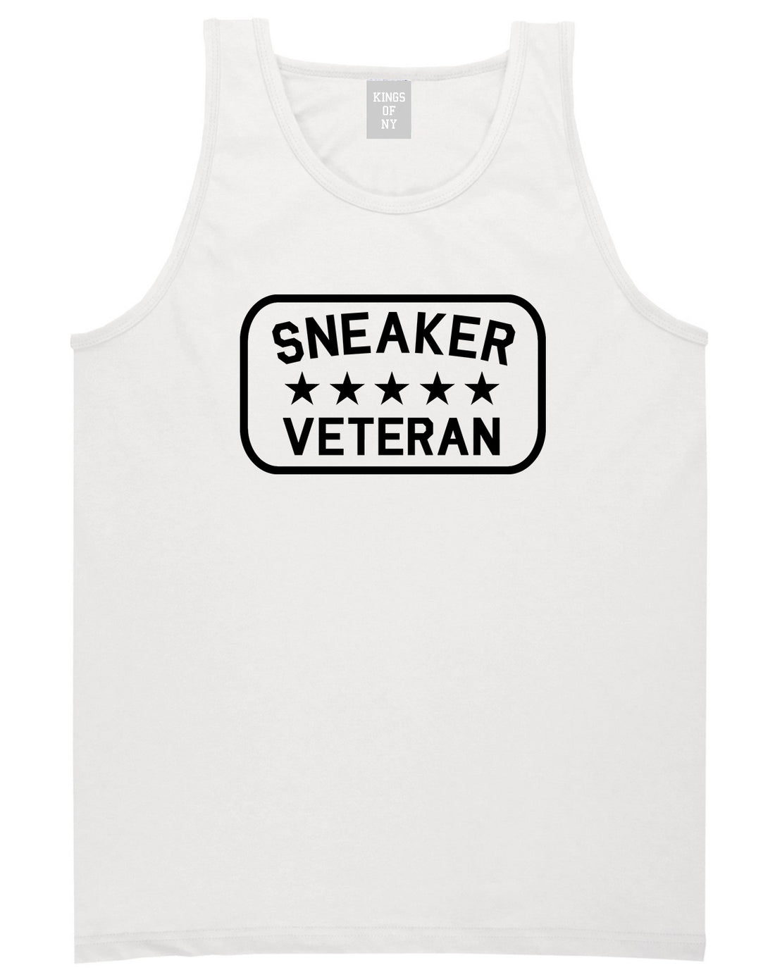 Sneaker Veteran Mens Tank Top Shirt White