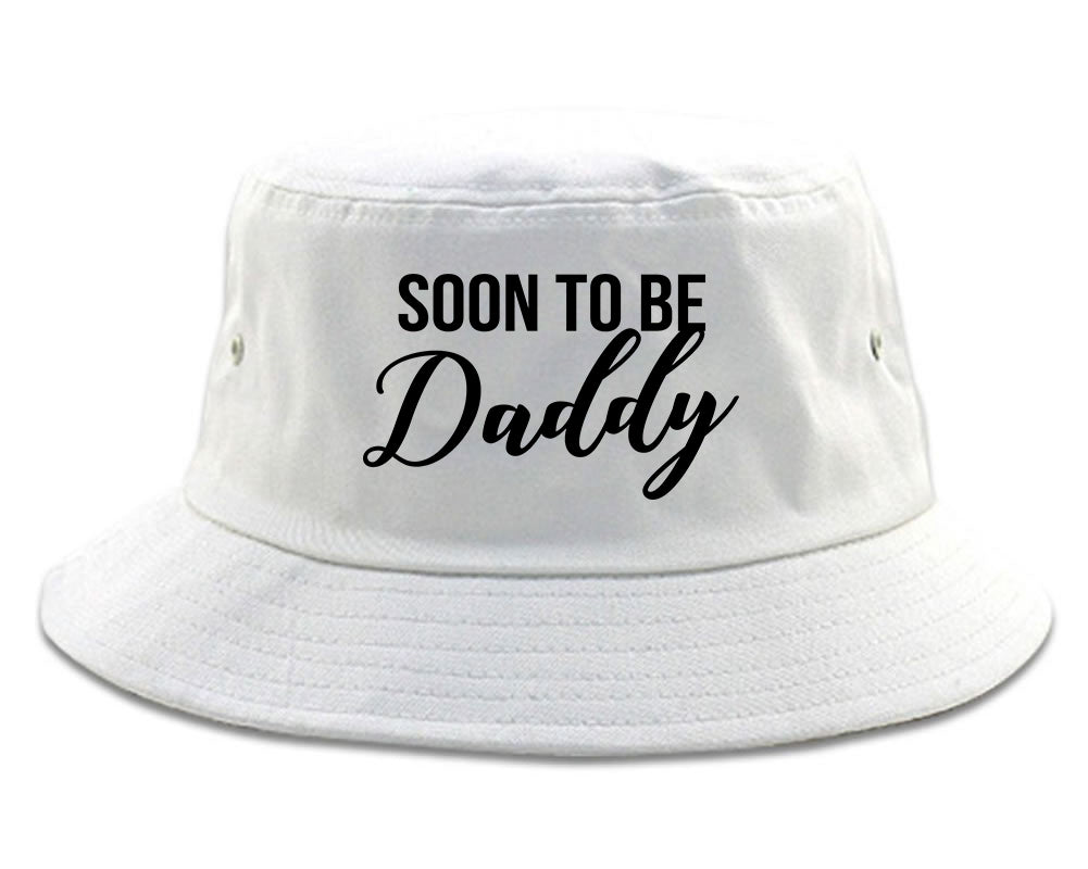 Soon To Be Daddy Pregnancy Announcement Mens Snapback Hat White