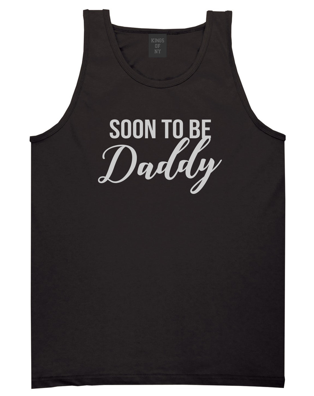 Soon To Be Daddy Pregnancy Announcement Mens Tank Top Shirt Black
