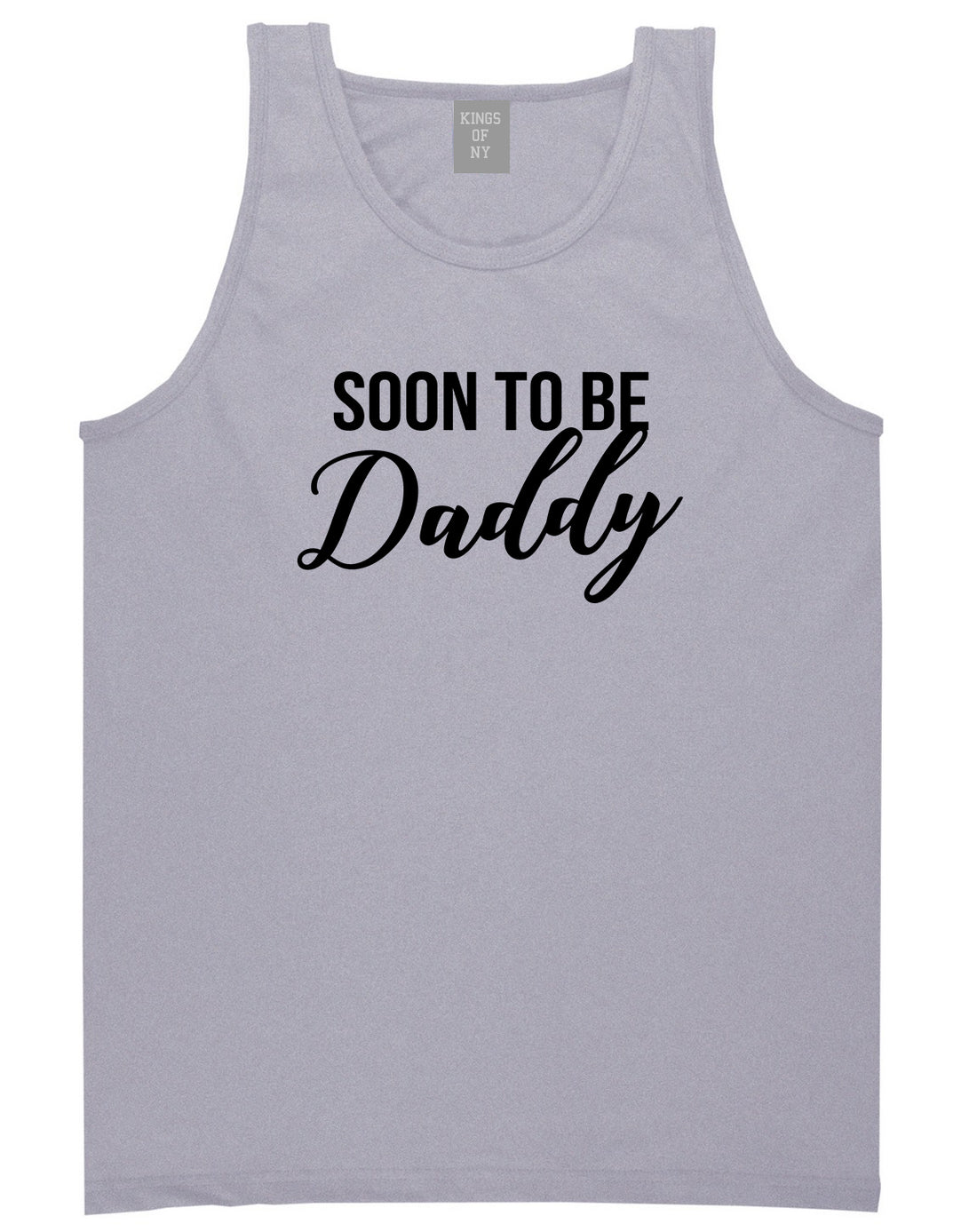 Soon To Be Daddy Pregnancy Announcement Mens Tank Top Shirt Grey