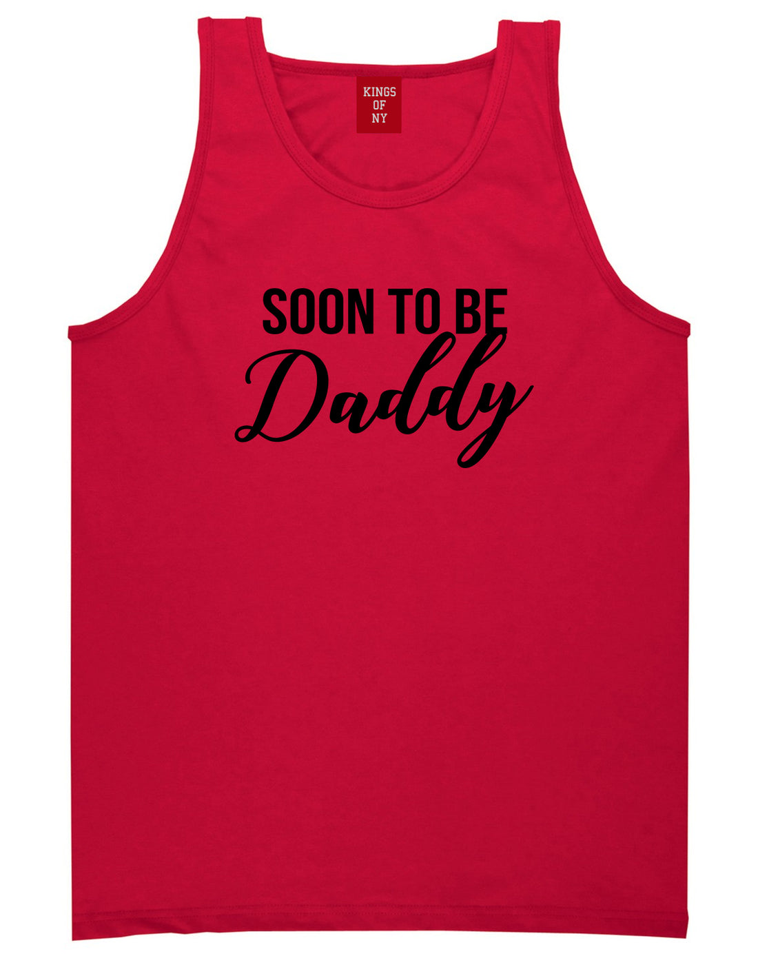 Soon To Be Daddy Pregnancy Announcement Mens Tank Top Shirt Red