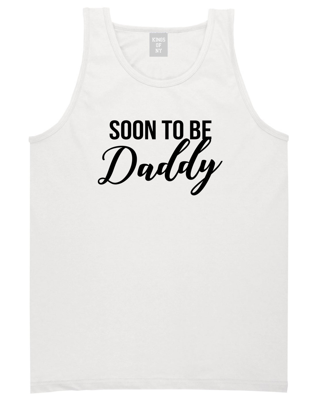 Soon To Be Daddy Pregnancy Announcement Mens Tank Top Shirt White