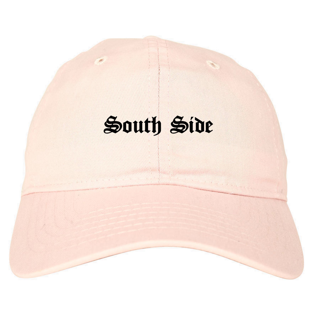 South Side Old English Mens Dad Hat Pink