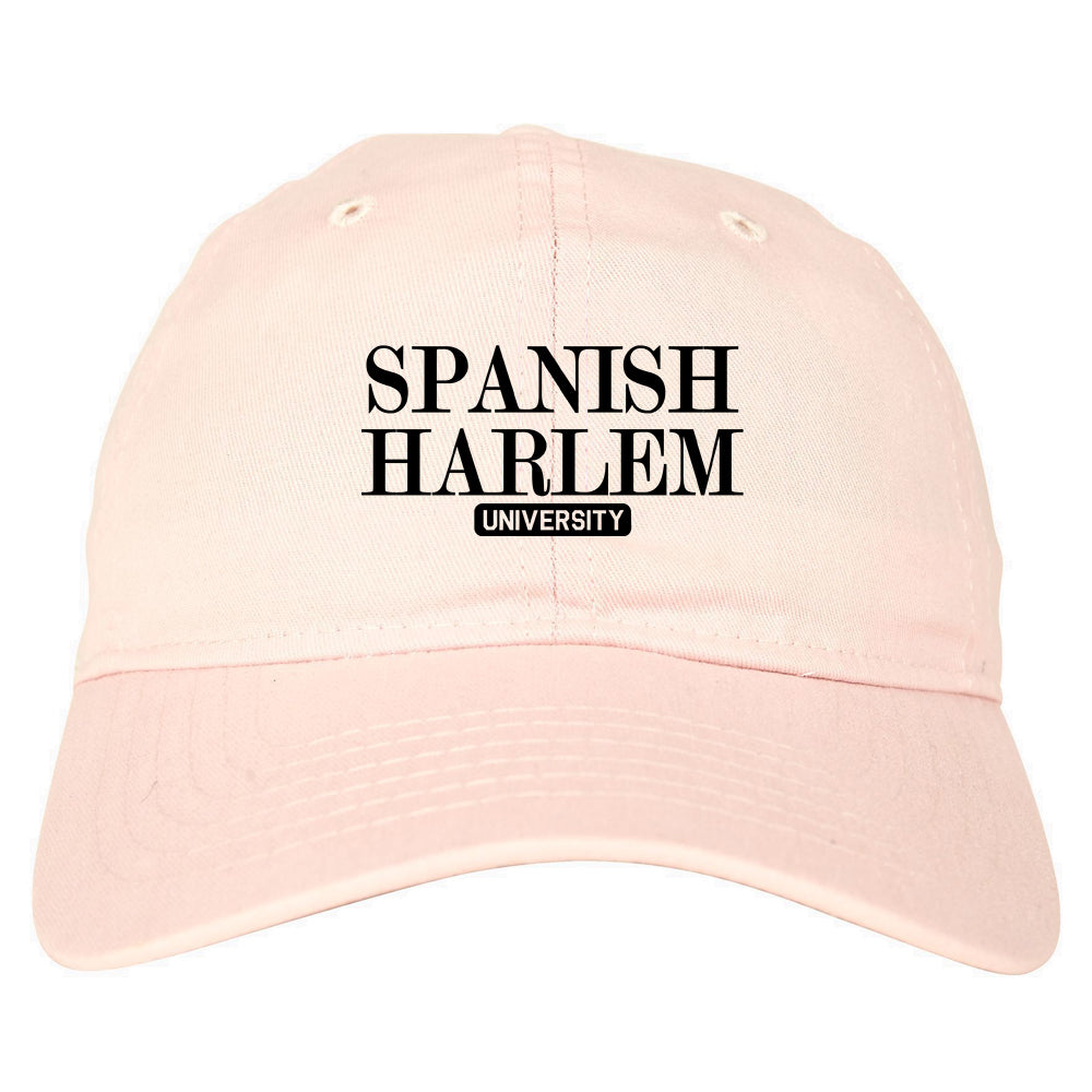 Spanish Harlem University New York Mens Dad Hat Pink