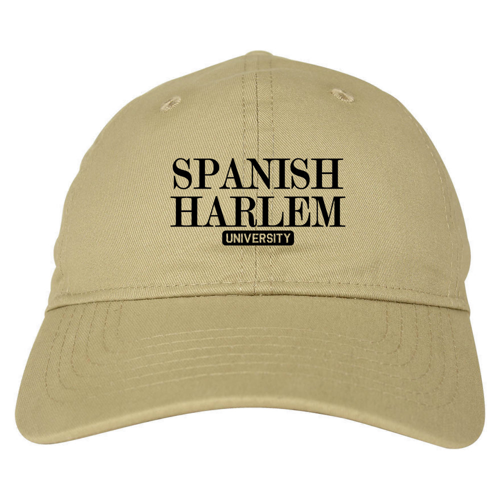 Spanish Harlem University New York Mens Dad Hat Tan