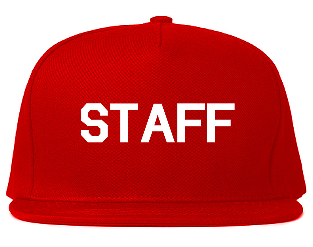 Staff_Club_Concert_Event Red Snapback Hat