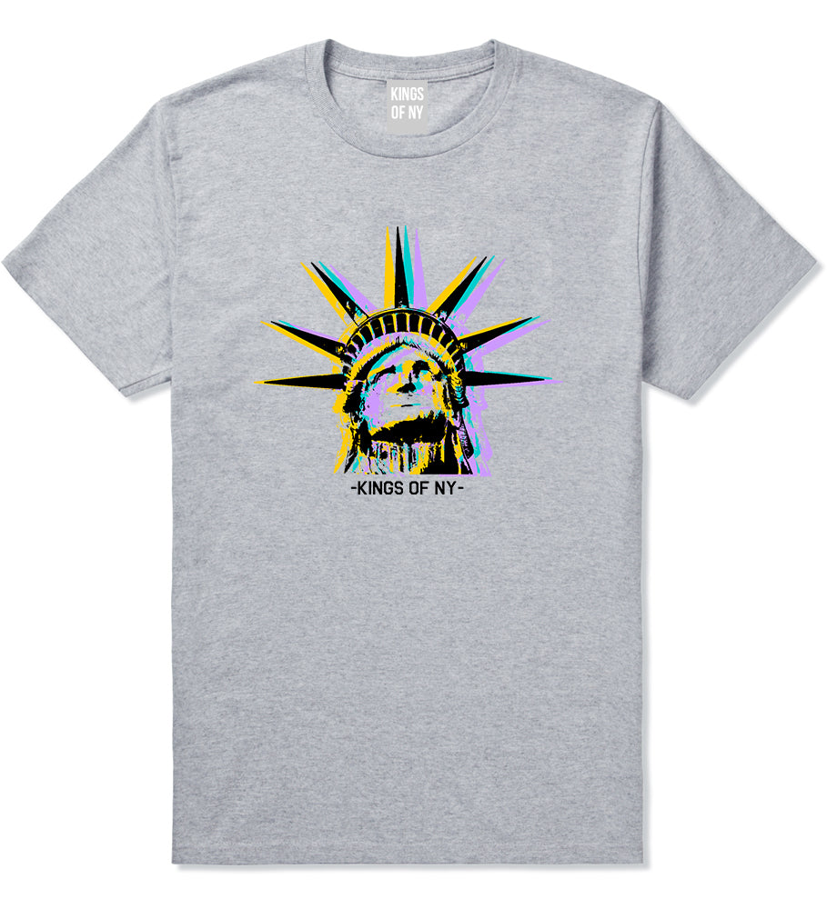 Statue Of Liberty Kings Of NY Mens T-Shirt Grey