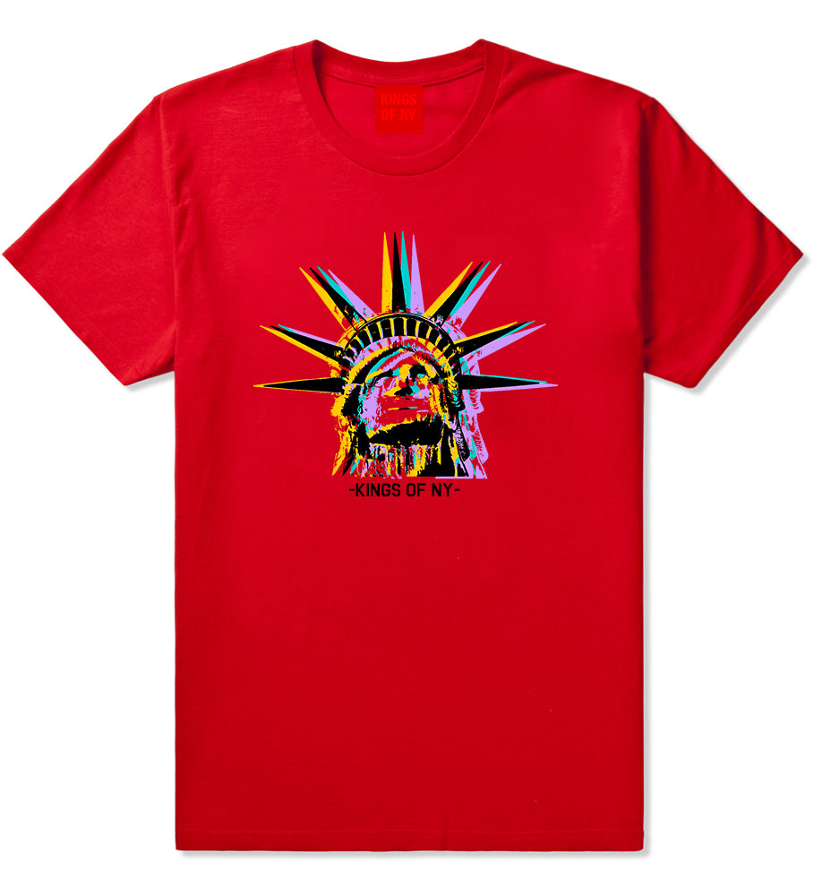 Statue Of Liberty Kings Of NY Mens T-Shirt Red