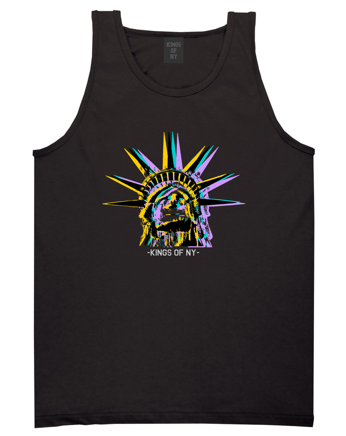 Statue Of Liberty Kings Of NY Mens Tank Top T-Shirt Black