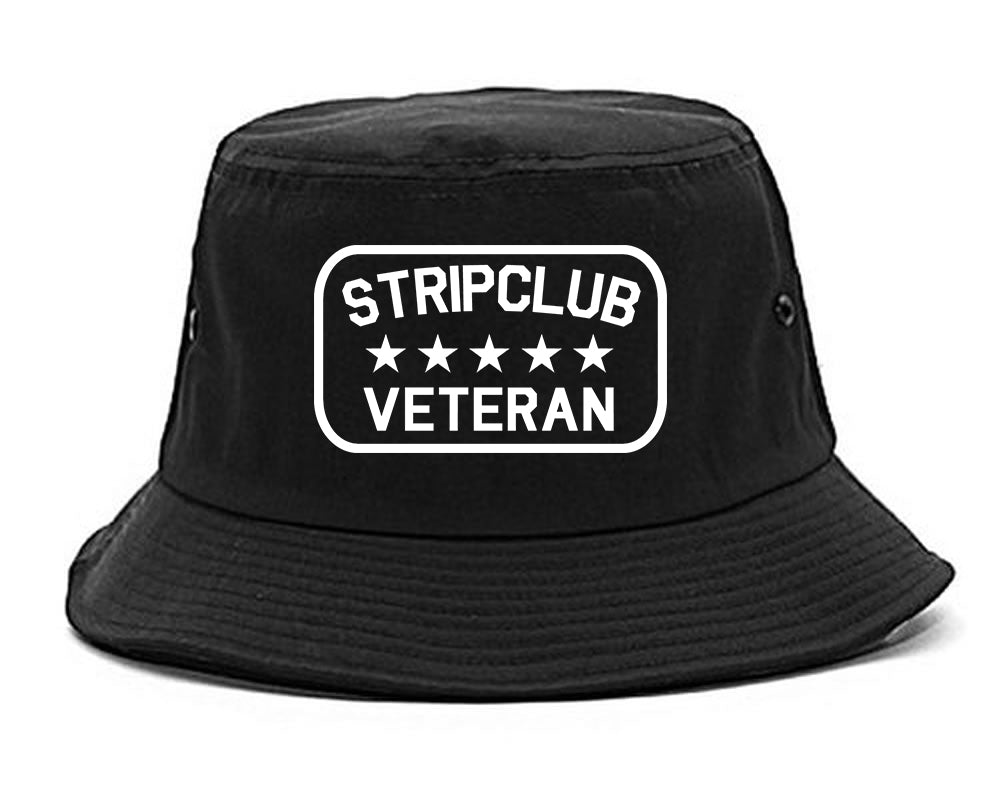 Stripclub Veteran Mens Snapback Hat Black