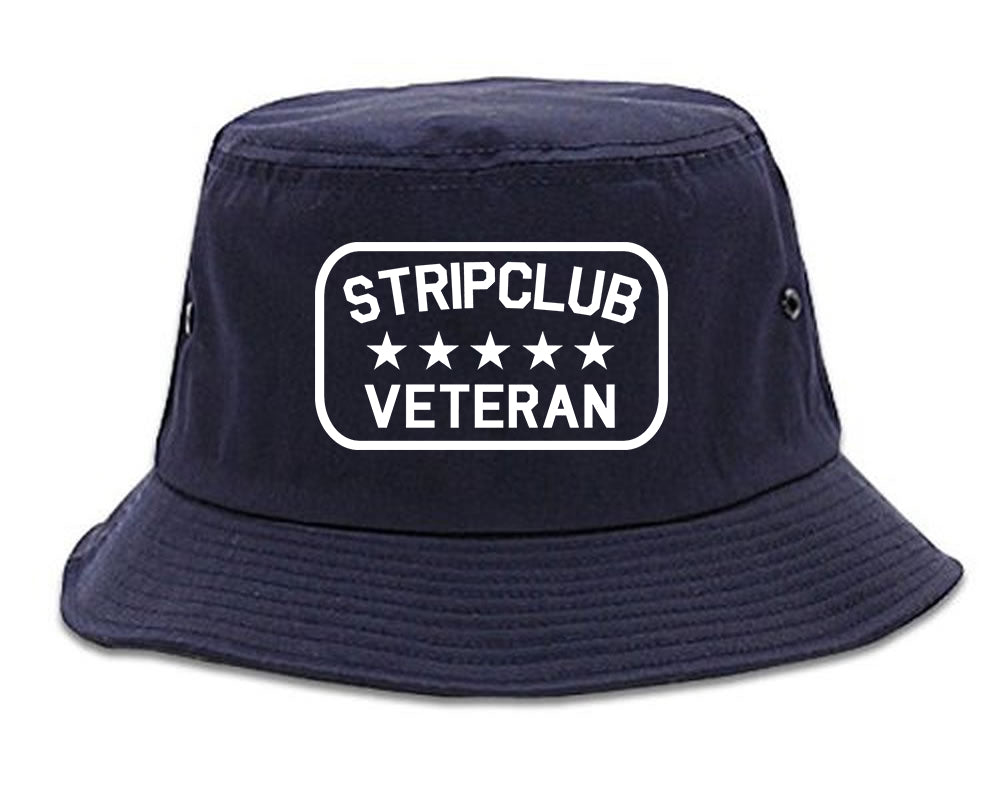 Stripclub Veteran Mens Snapback Hat Navy Blue