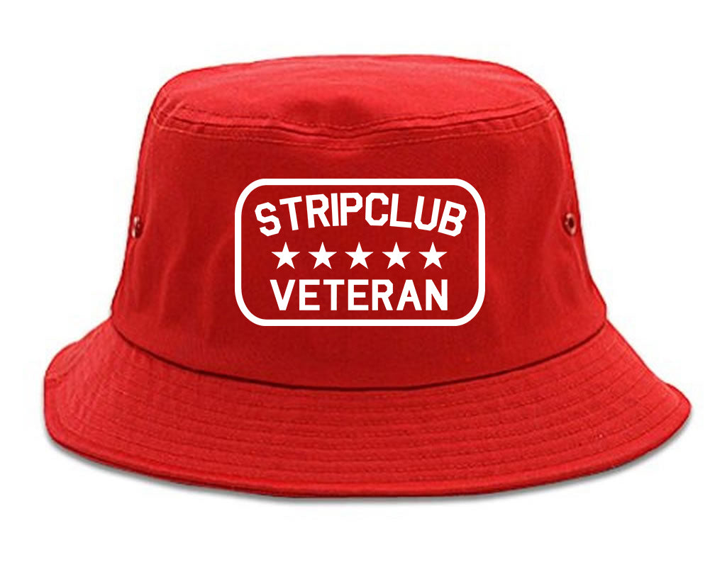 Stripclub Veteran Mens Snapback Hat Red