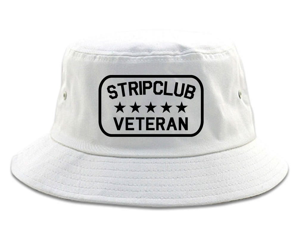 Stripclub Veteran Mens Snapback Hat White