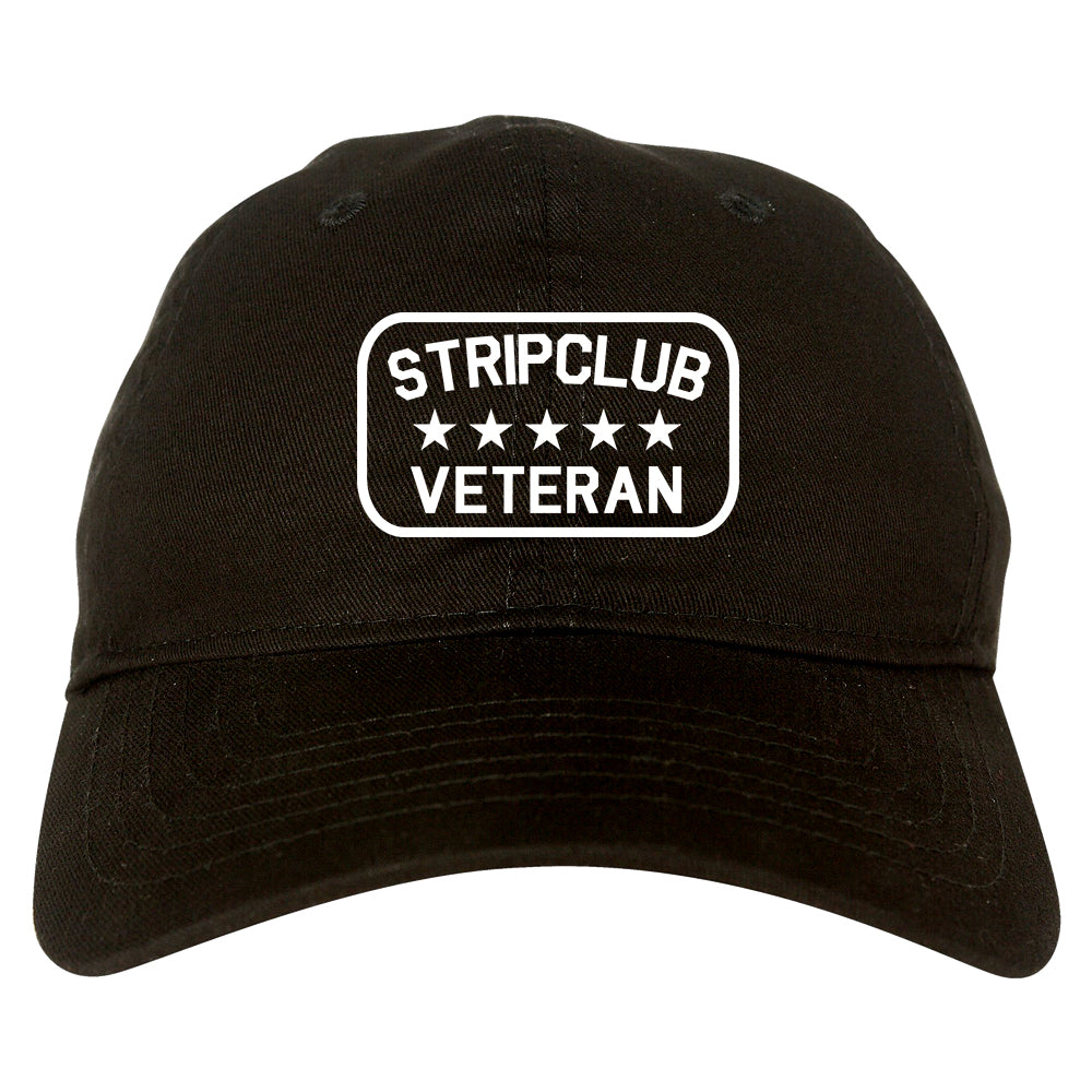 Stripclub Veteran Mens Dad Hat Baseball Cap Black