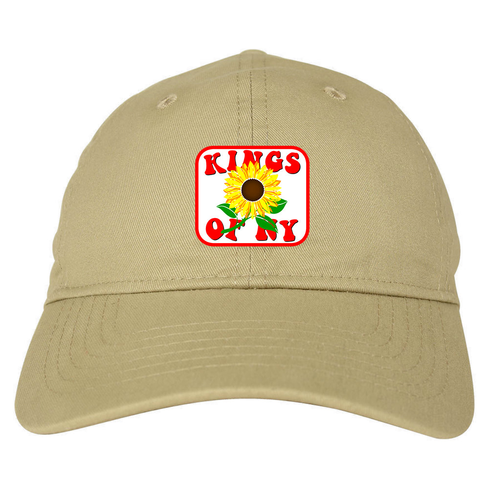 Sunflower Kings Of NY Mens Dad Hat Tan