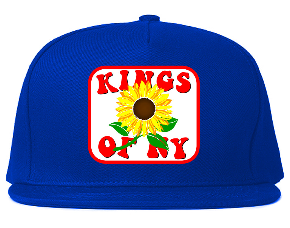 Sunflower Kings Of NY Mens Snapback Hat Royal Blue