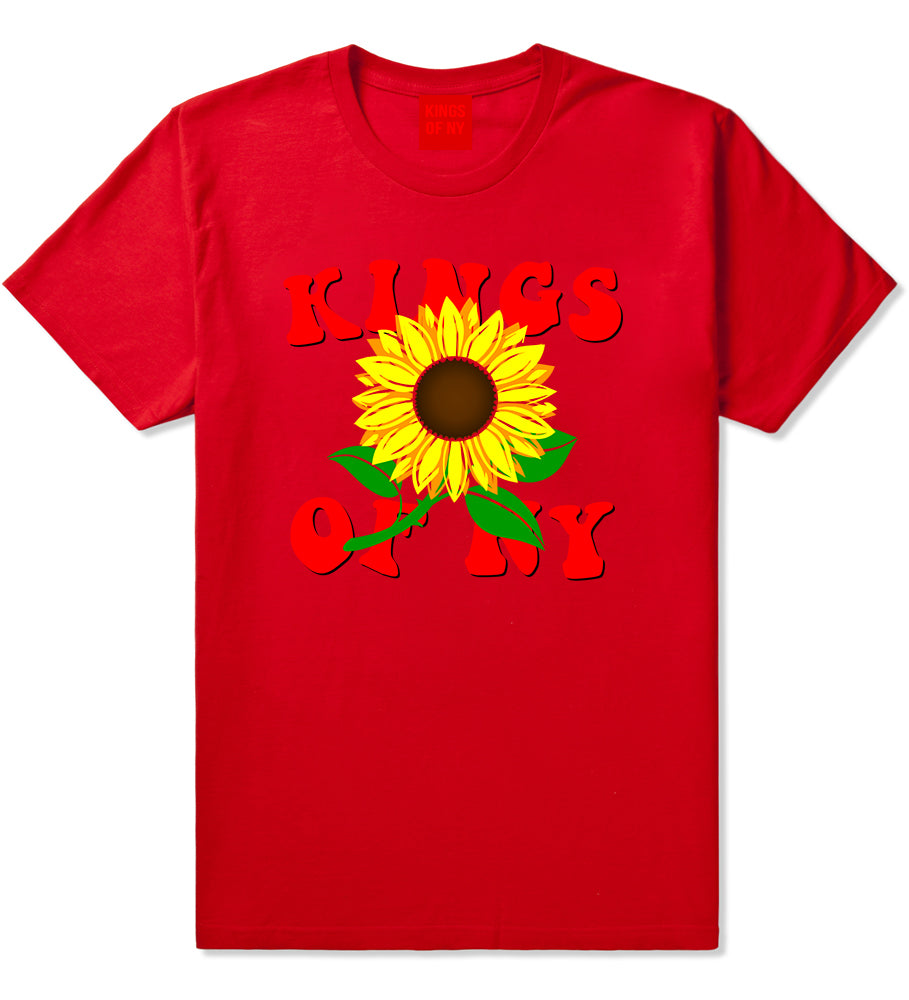 Sunflower Kings Of NY Mens T-Shirt Red