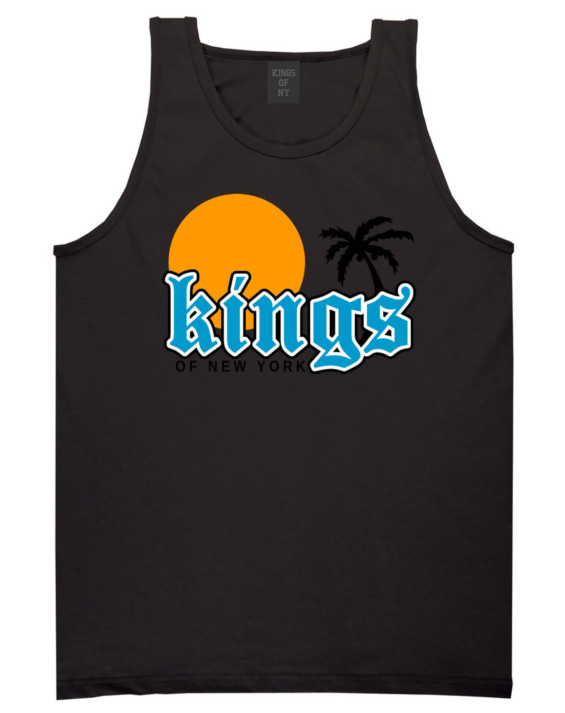 Sunsets And Palm Trees Mens Tank Top Shirt Black