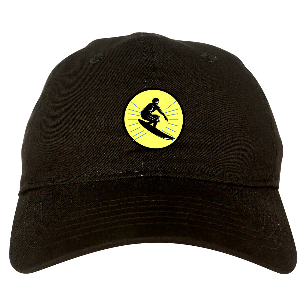 Surfing Surfer Mens Dad Hat Baseball Cap Black