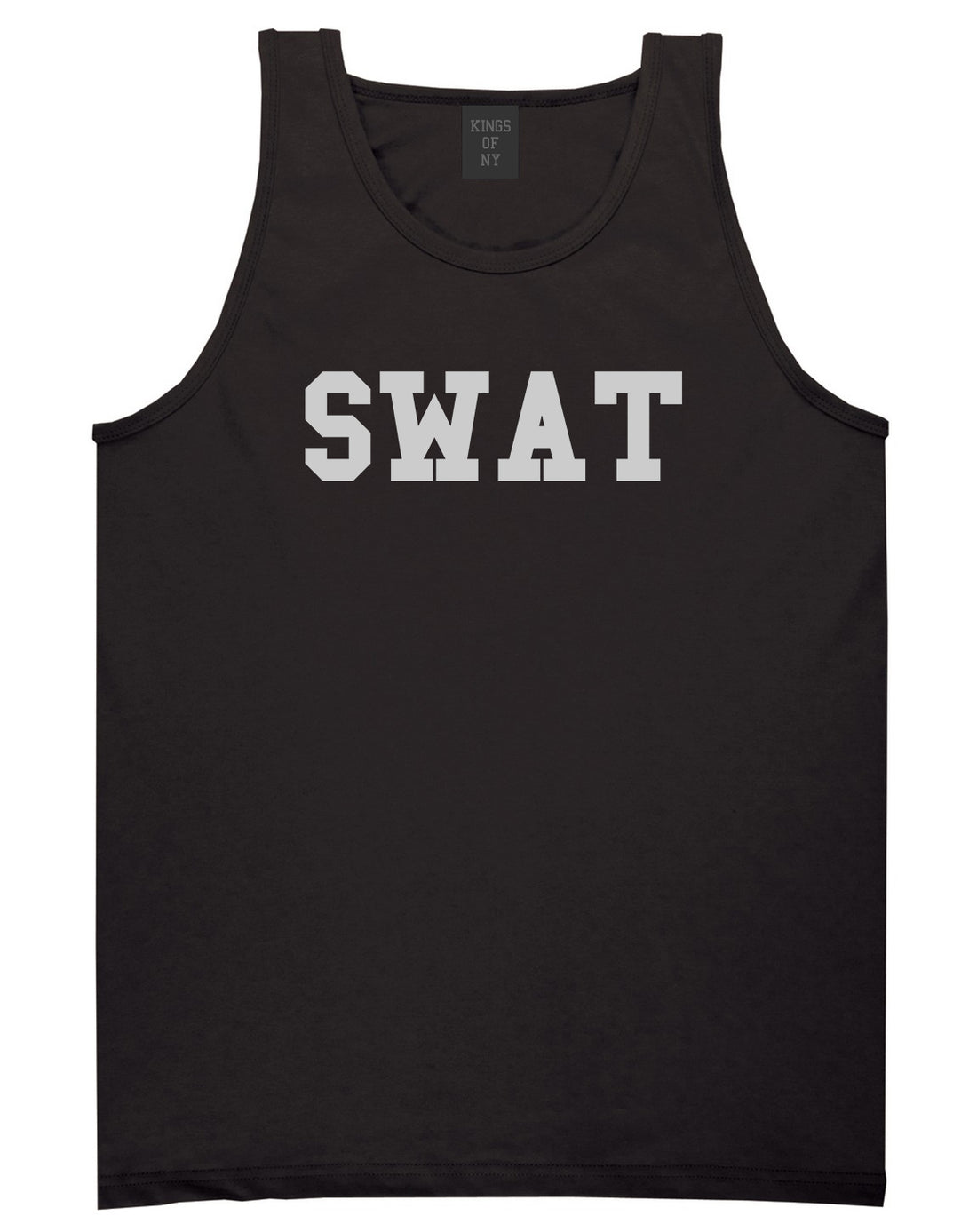 Swat Law Enforcement Mens Black Tank Top Shirt by KINGS OF NY