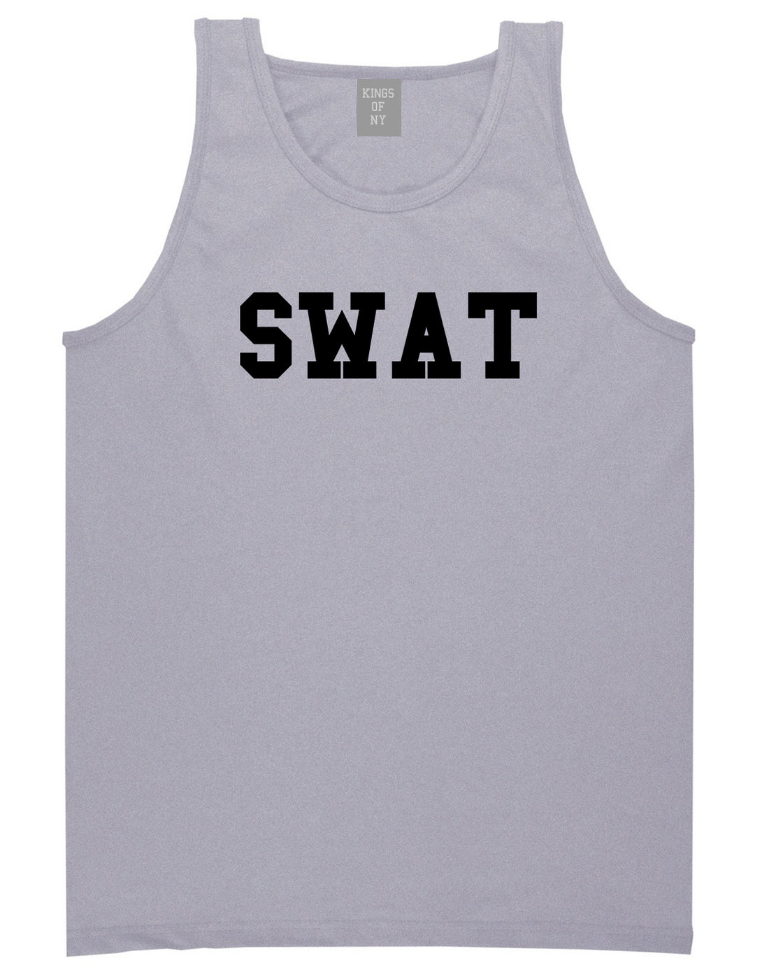 Swat Law Enforcement Mens Grey Tank Top Shirt by KINGS OF NY