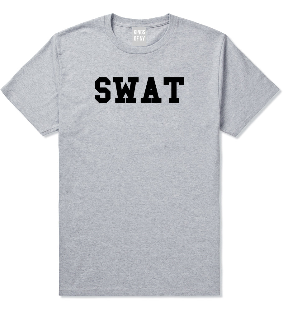 Swat Law Enforcement Mens Grey T-Shirt by KINGS OF NY