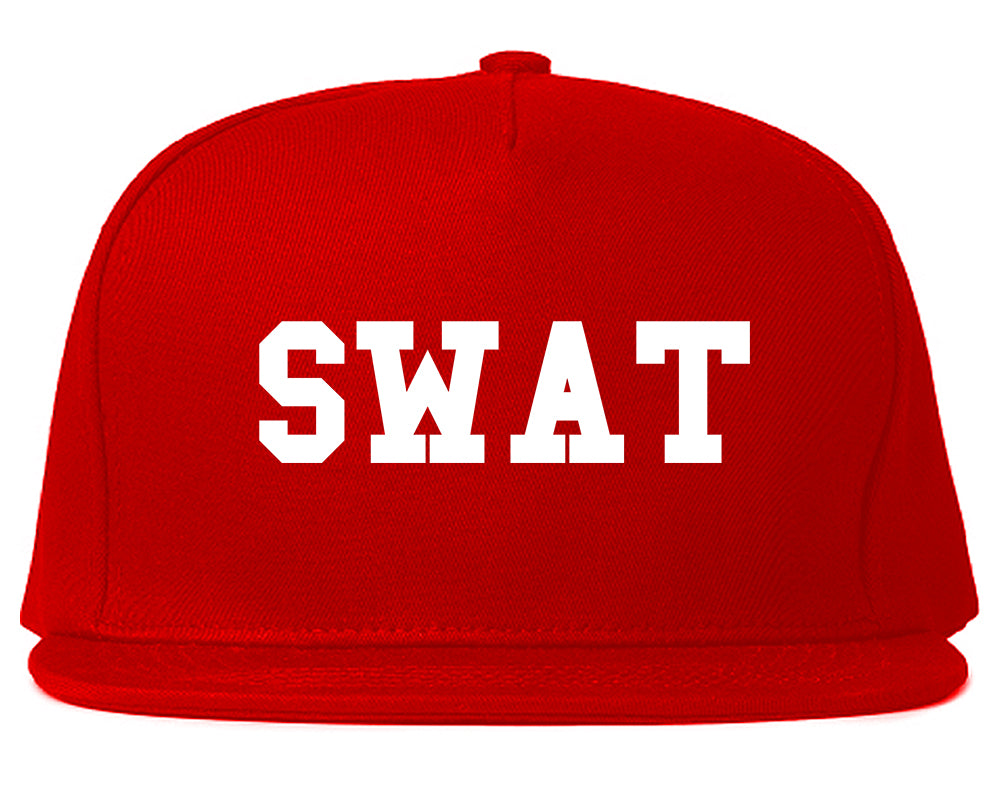 Swat_Law_Enforcement Red Snapback Hat