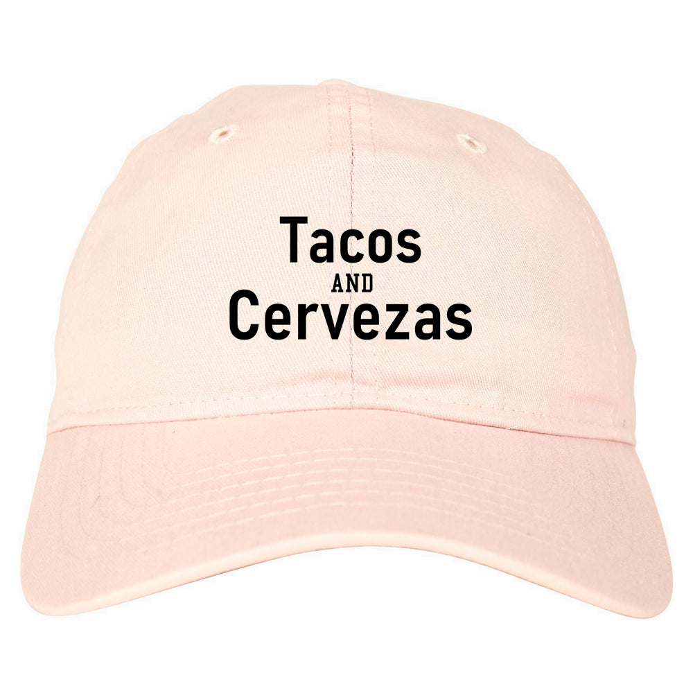 Tacos And Cervezas Cinco De Mayo Mens Dad Hat Pink