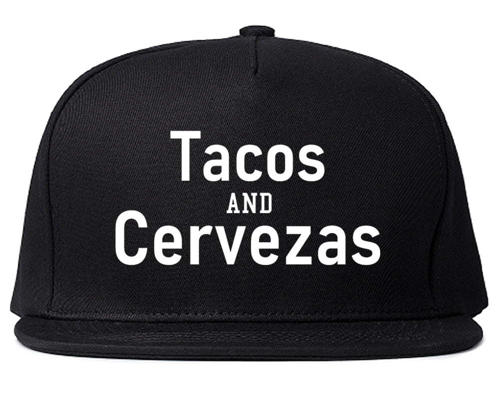 Tacos And Cervezas Cinco De Mayo Mens Snapback Hat Black