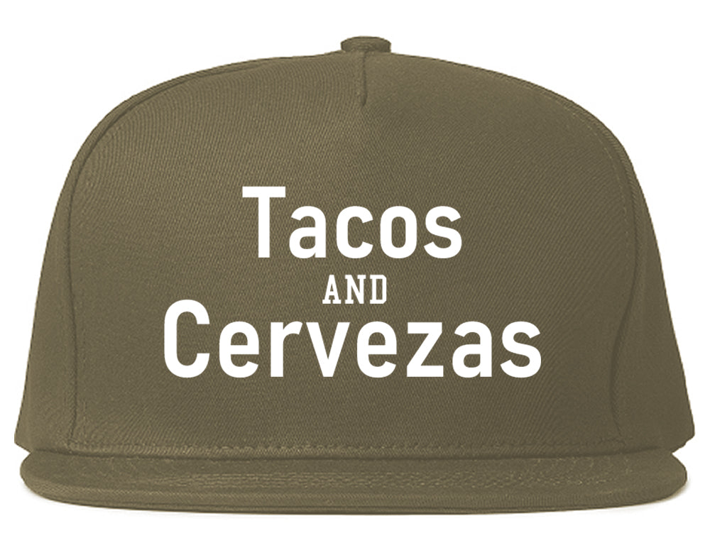 Tacos And Cervezas Cinco De Mayo Mens Snapback Hat Grey