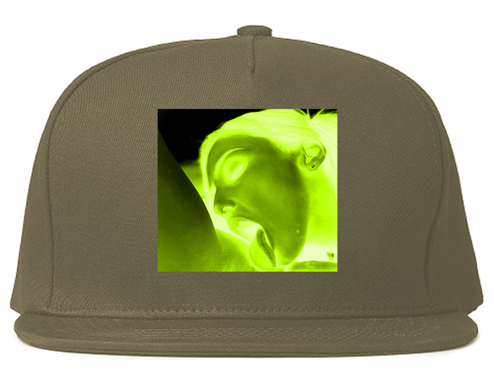 Taste Neon Green Yellow Mens Snapback Hat Grey