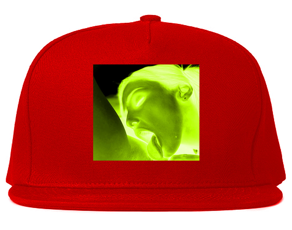 Taste Neon Green Yellow Mens Snapback Hat Red