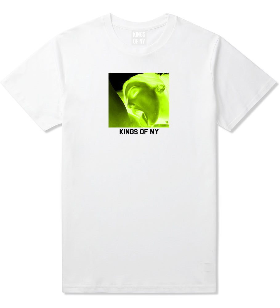 Taste Neon Green Yellow Mens T-Shirt White by Kings Of NY