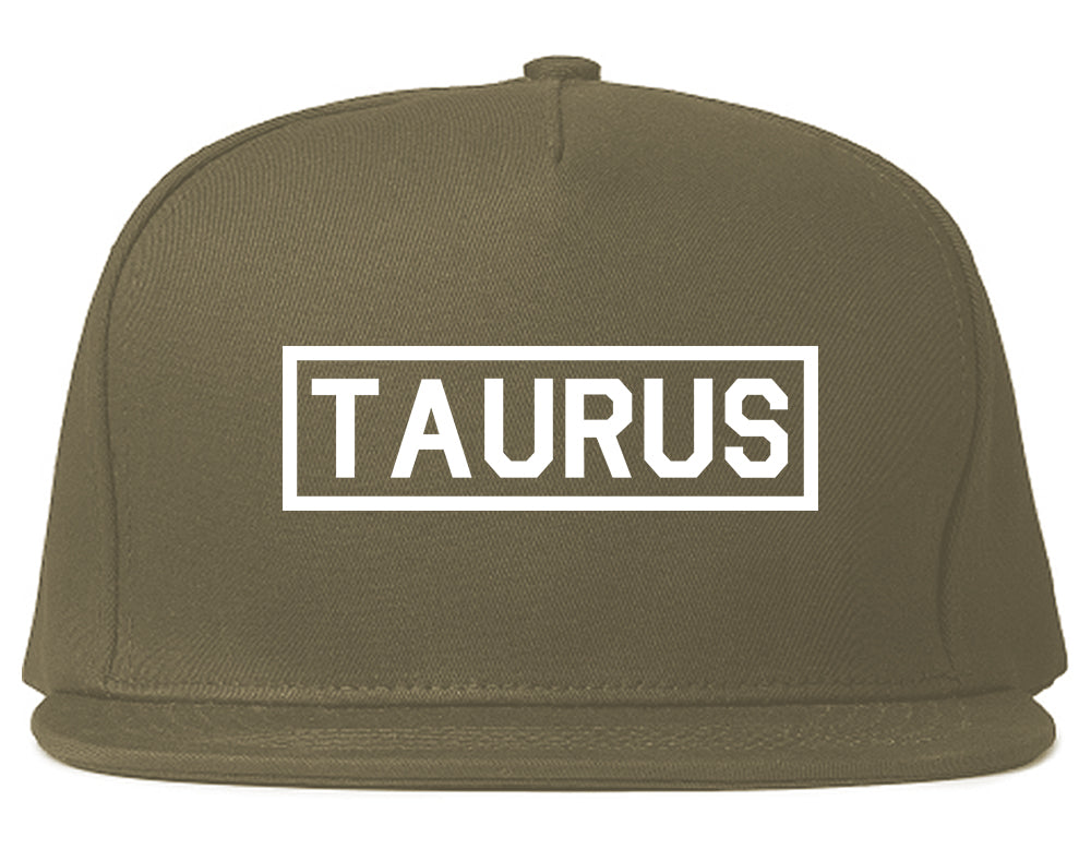 Taurus_Horoscope_Sign Grey Snapback Hat