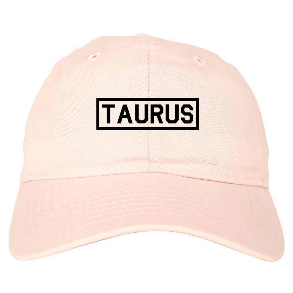 Taurus_Horoscope_Sign Pink Dad Hat