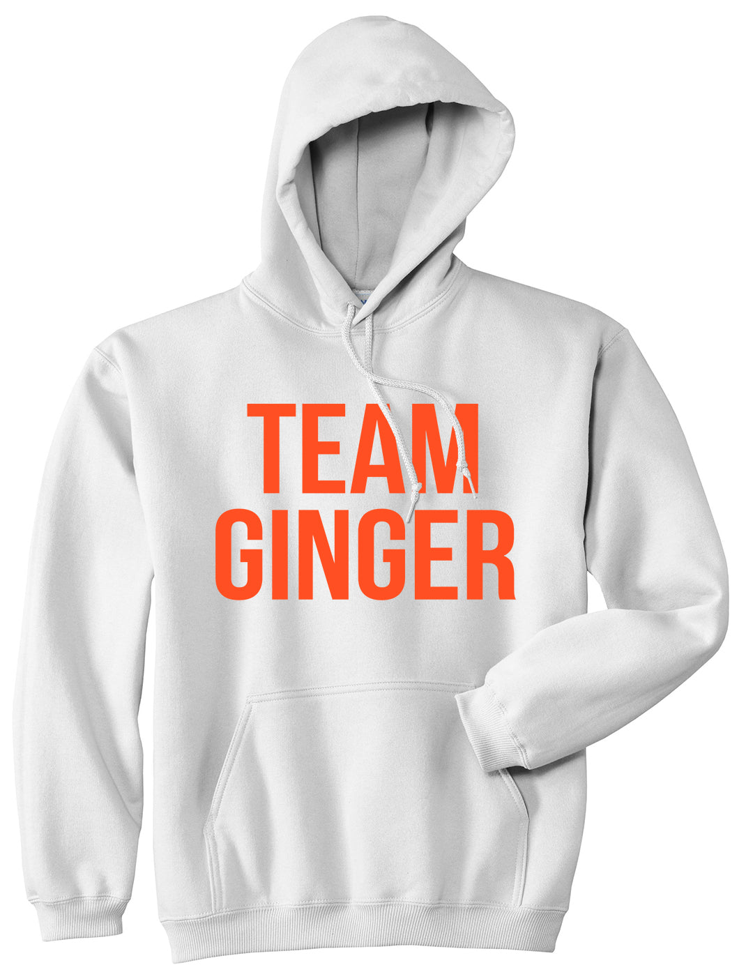 Team Ginger Funny St Patricks Day Irish Mens Pullover Hoodie White