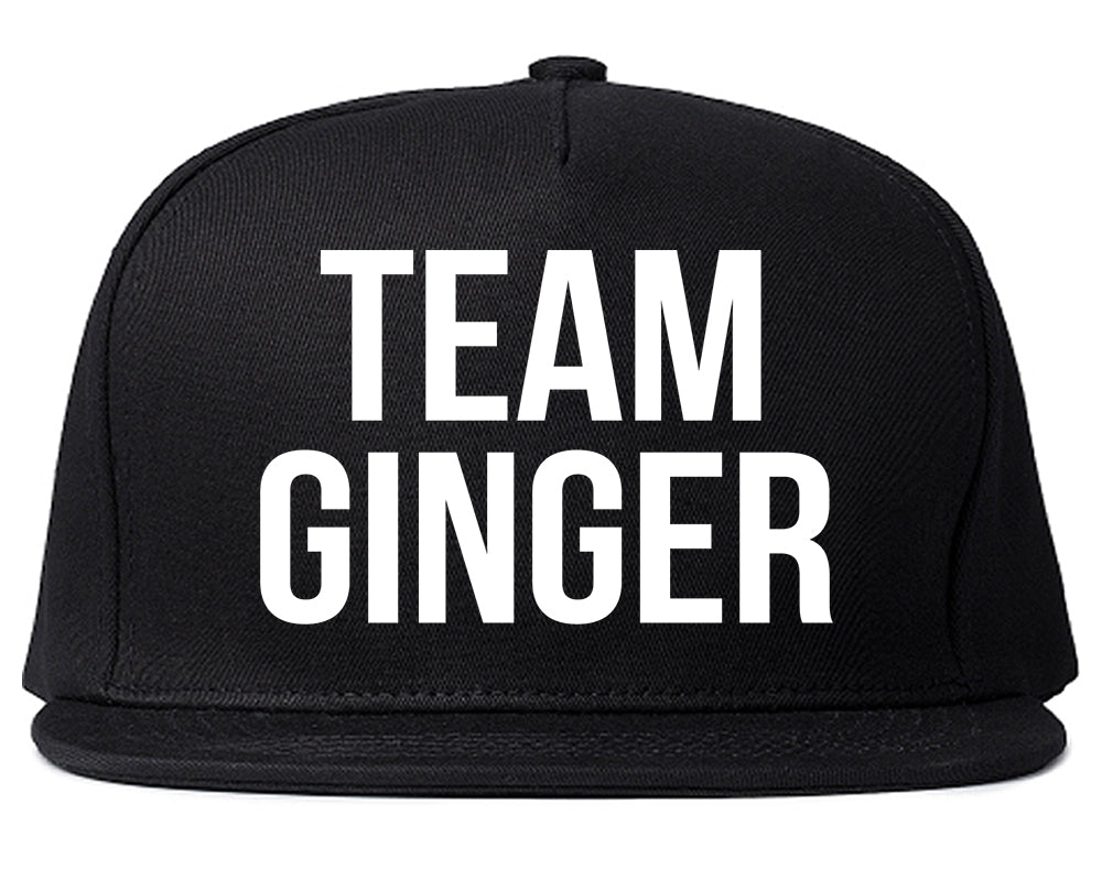 Team Ginger Funny St Patricks Day Irish Mens Snapback Hat Black