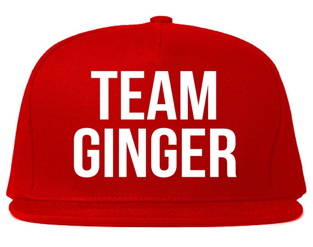 Team Ginger Funny St Patricks Day Irish Mens Snapback Hat Red