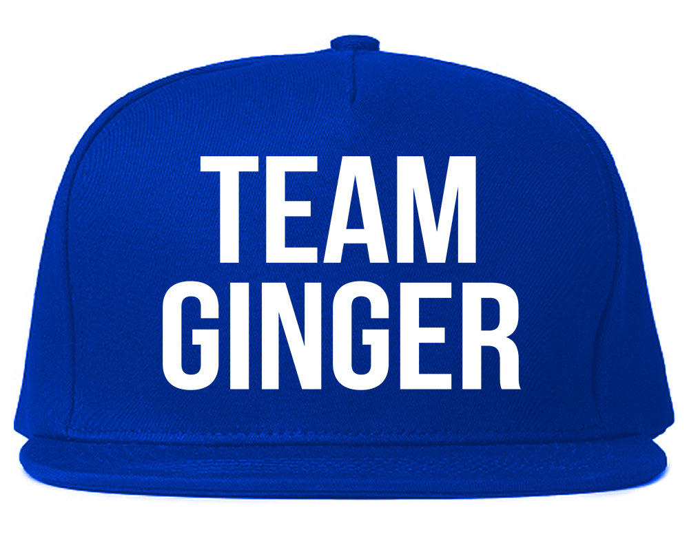 Team Ginger Funny St Patricks Day Irish Mens Snapback Hat Royal Blue