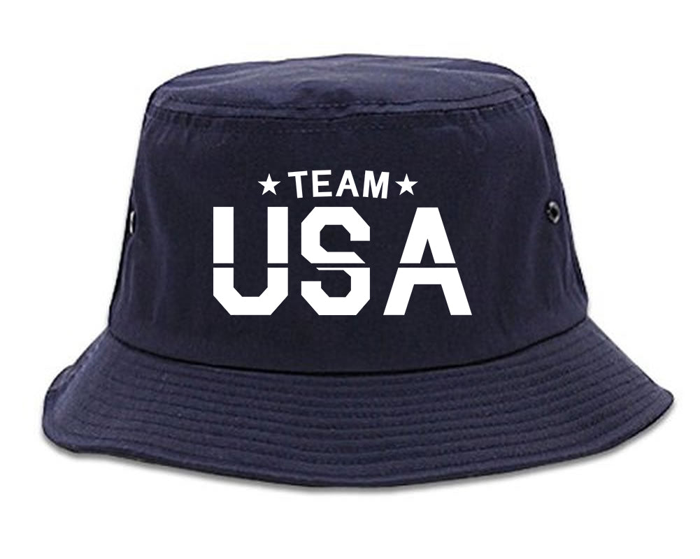 Team USA Mens Bucket Hat Navy Blue