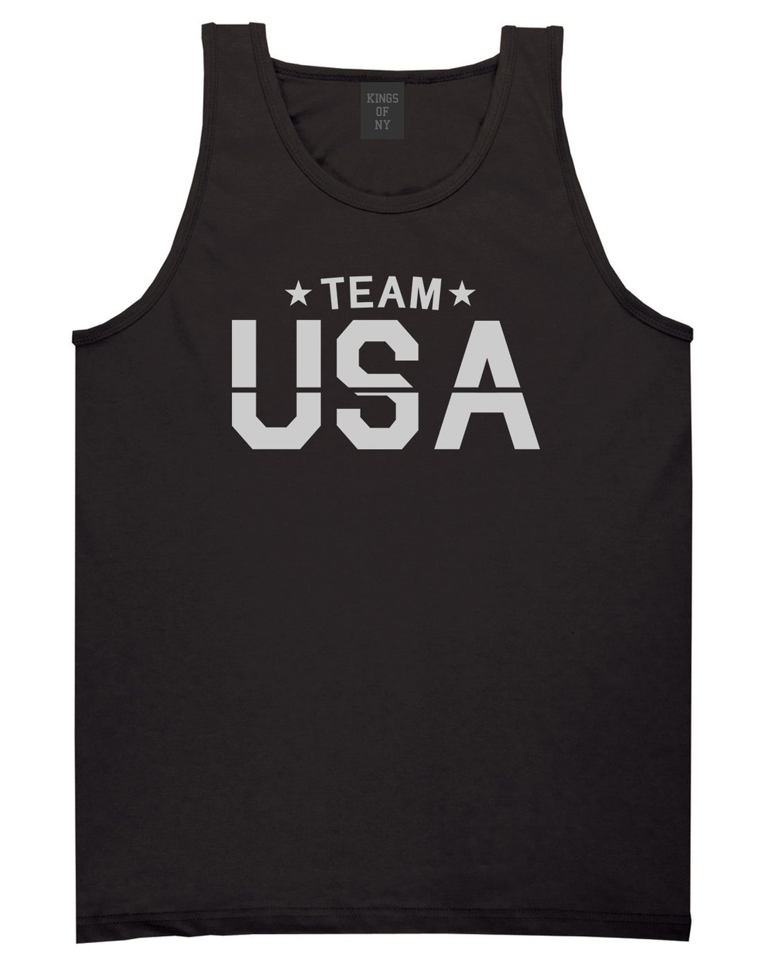 Team USA Mens Tank Top Shirt Black by Kings Of NY