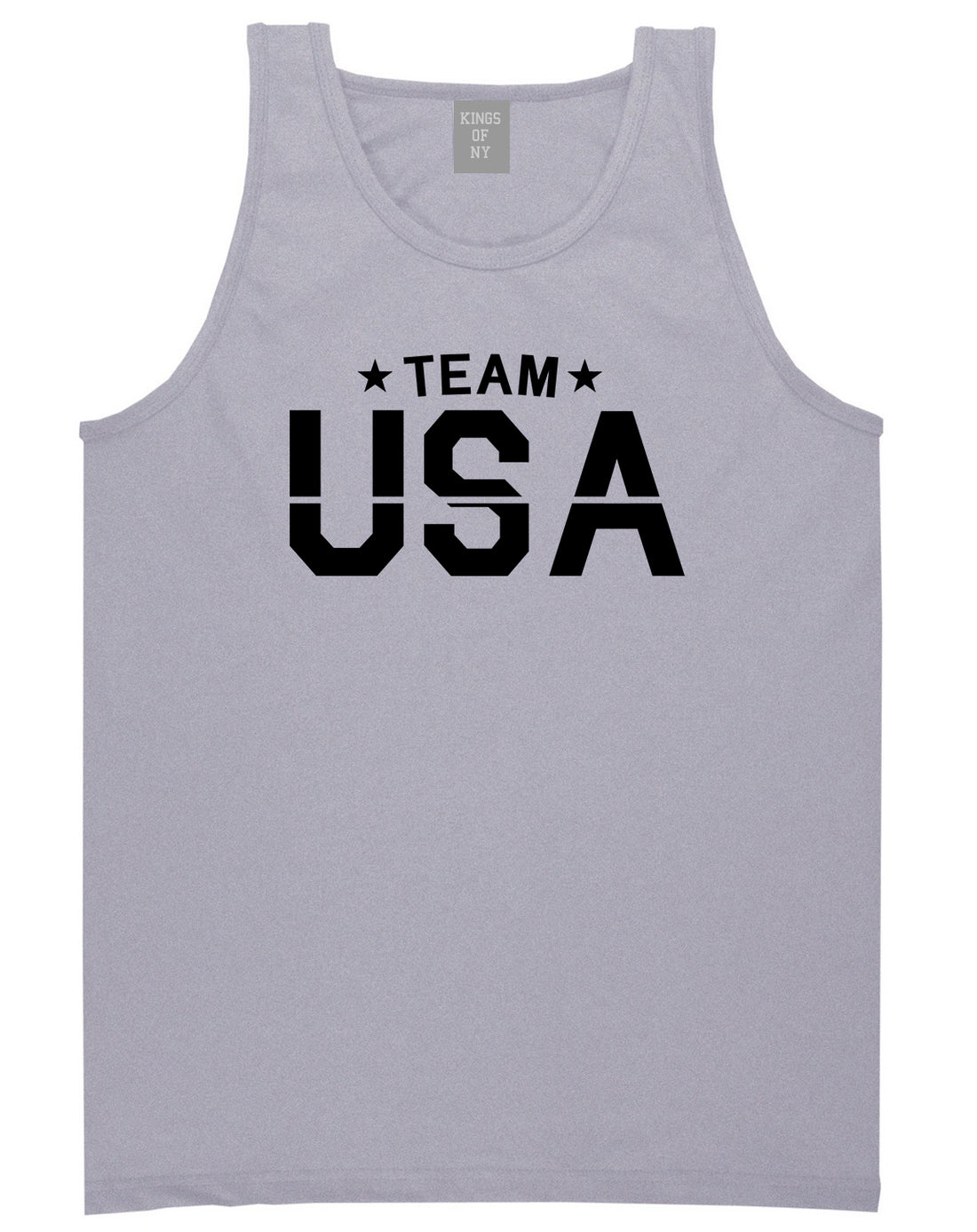 Team USA Mens Tank Top Shirt Grey by Kings Of NY