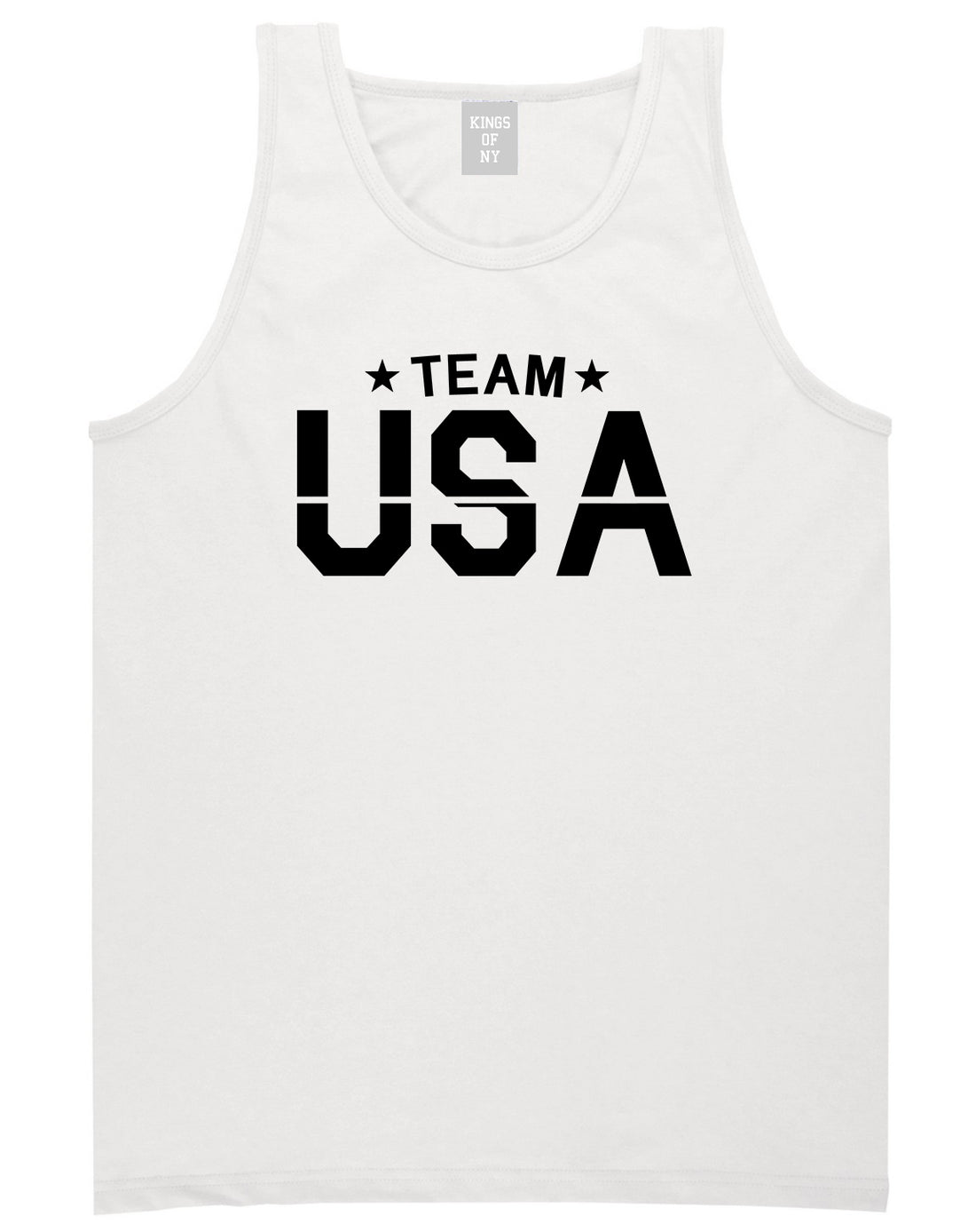 Team USA Mens Tank Top Shirt White by Kings Of NY